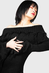 Women Sweaters | Killstar Aelfwine Asymmetric Sweater