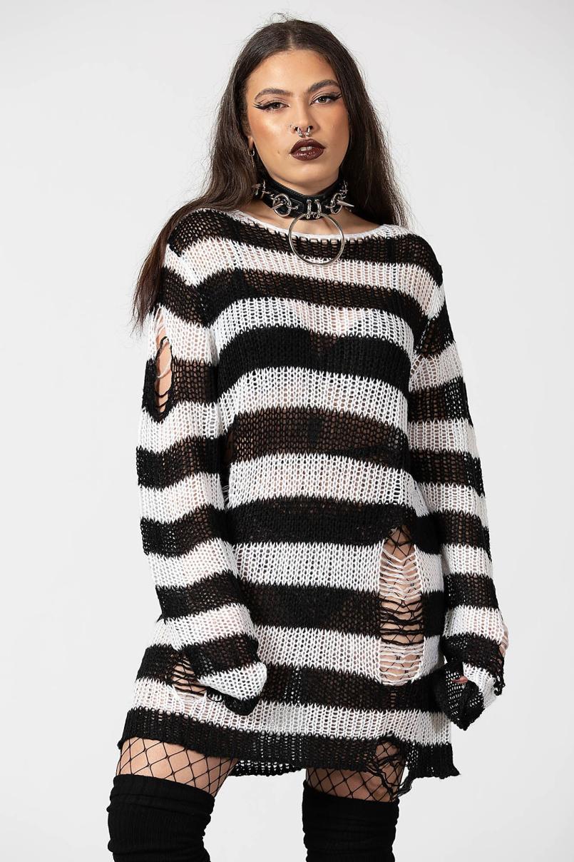 Women Sweaters | Killstar Emo Knit Sweater