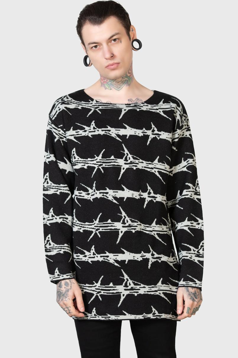 Women Sweaters | Killstar Prickled Contention Knit Sweater