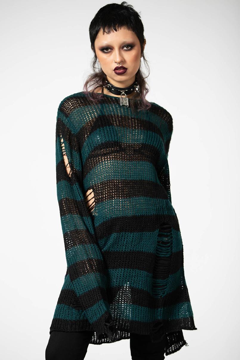 Women Sweaters | Killstar Sea Punk Knit Sweater