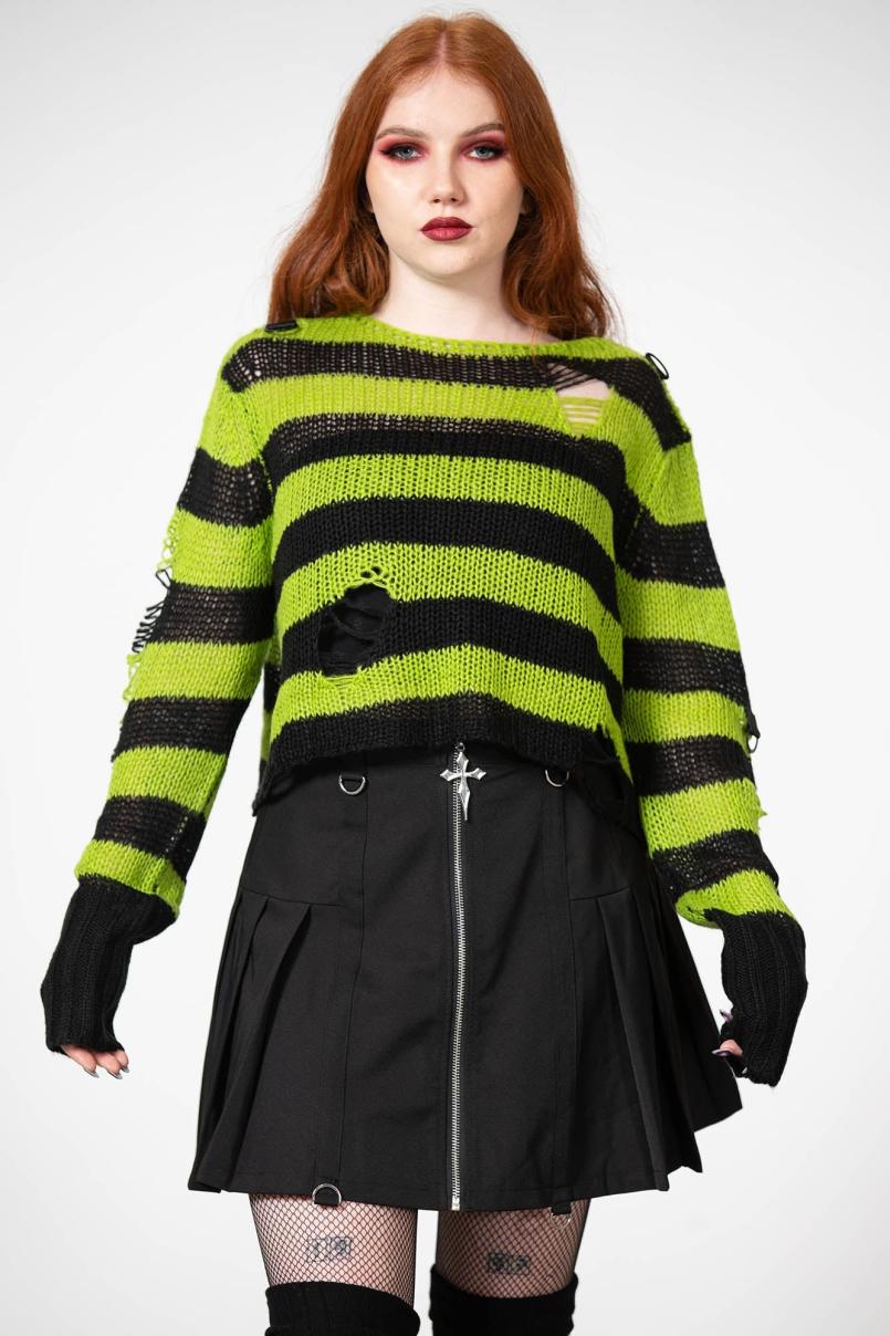 Women Sweaters | Killstar Slugs N' Snails Knit Sweater