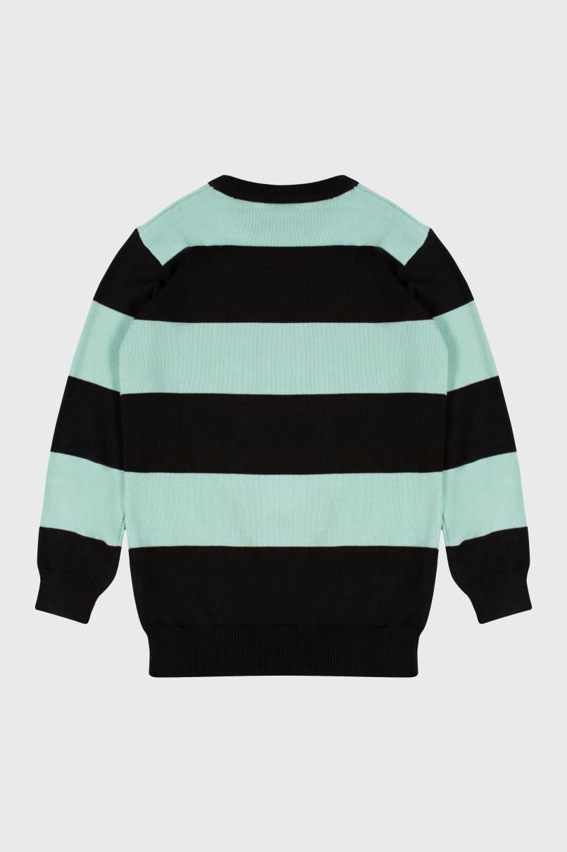 Women Sweaters | Killstar Vampurr Stripe Sweater [MINT]