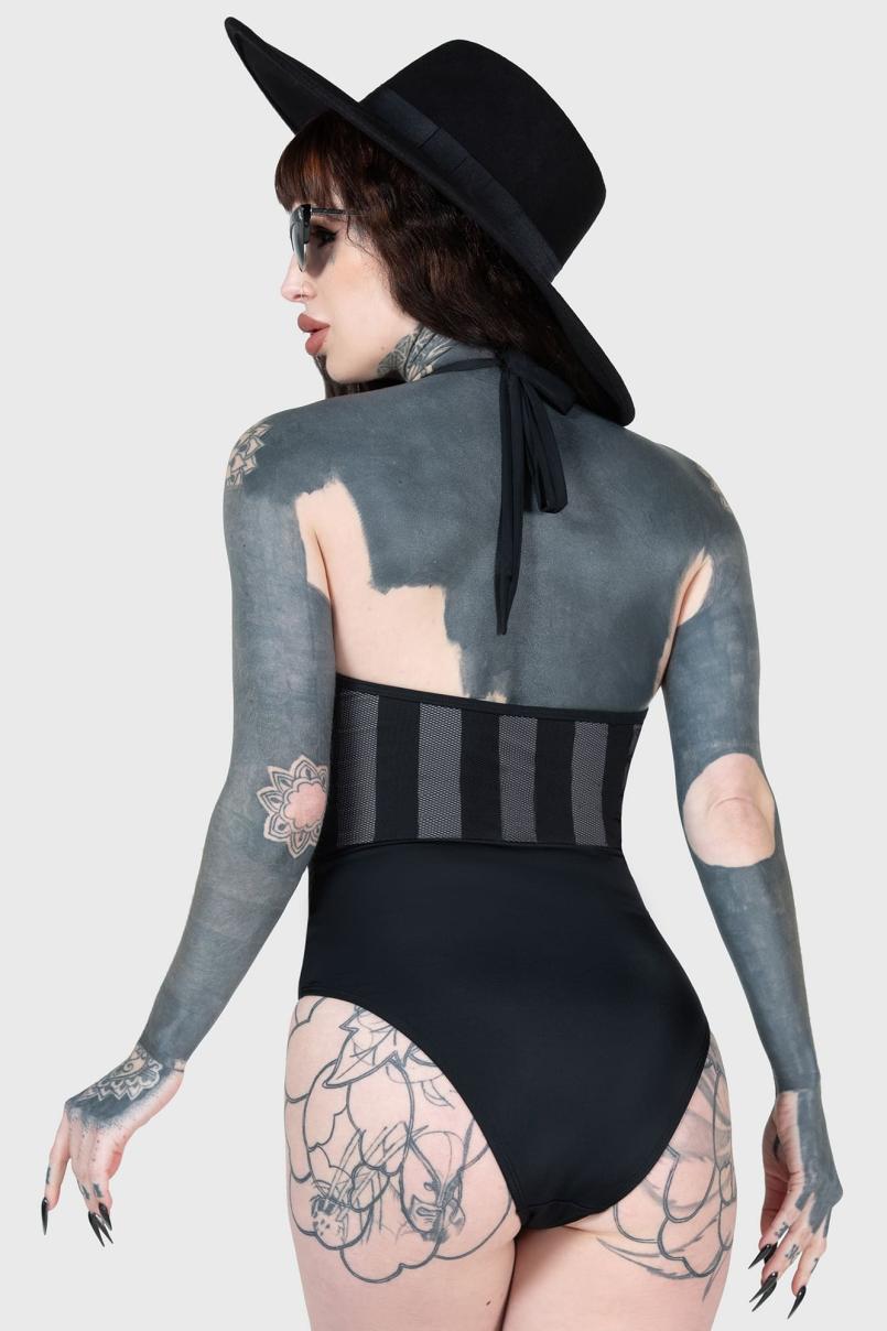 Women Swim | Killstar Shadow Stripe Swimsuit