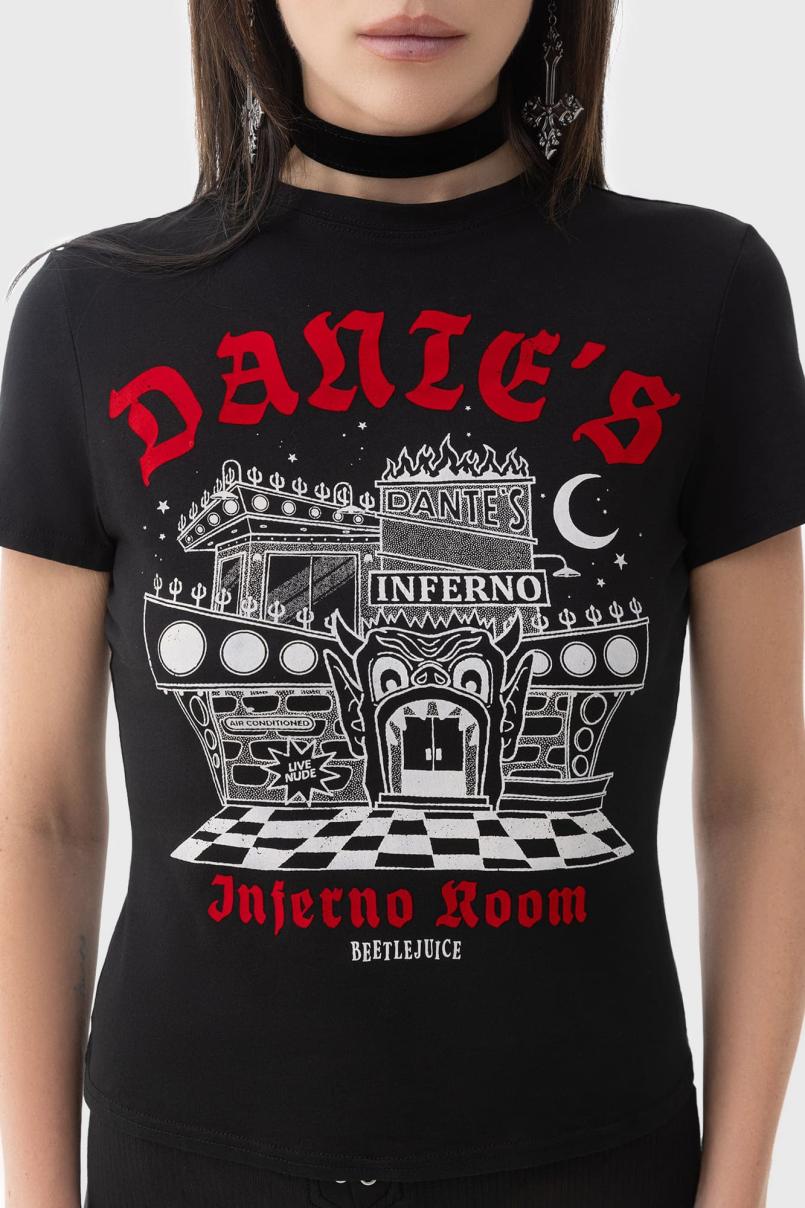 Women T-Shirts &amp; Vests | Killstar Dante's Inferno Fitted T-Shirt