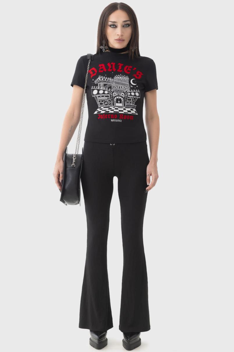 Women T-Shirts &amp; Vests | Killstar Dante's Inferno Fitted T-Shirt