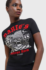 Women T-Shirts &amp; Vests | Killstar Dante's Inferno Fitted T-Shirt