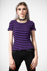 Women T-Shirts &amp; Vests | Killstar Blair Short Sleeve Top [PURPLE]