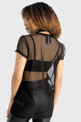 Women T-Shirts &amp; Vests | Killstar Ghoul Friends Sheer Combo Top