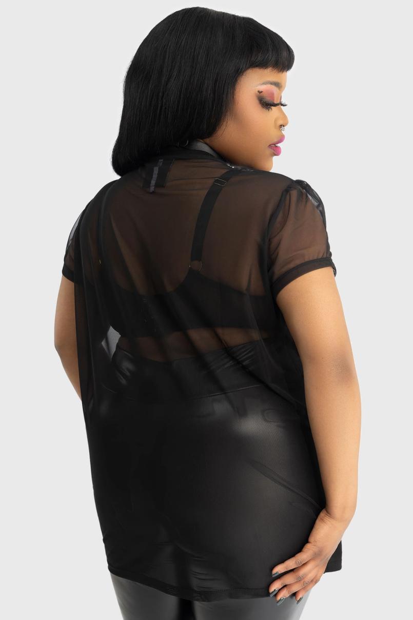 Women T-Shirts &amp; Vests | Killstar Ghoul Friends Sheer Combo Top