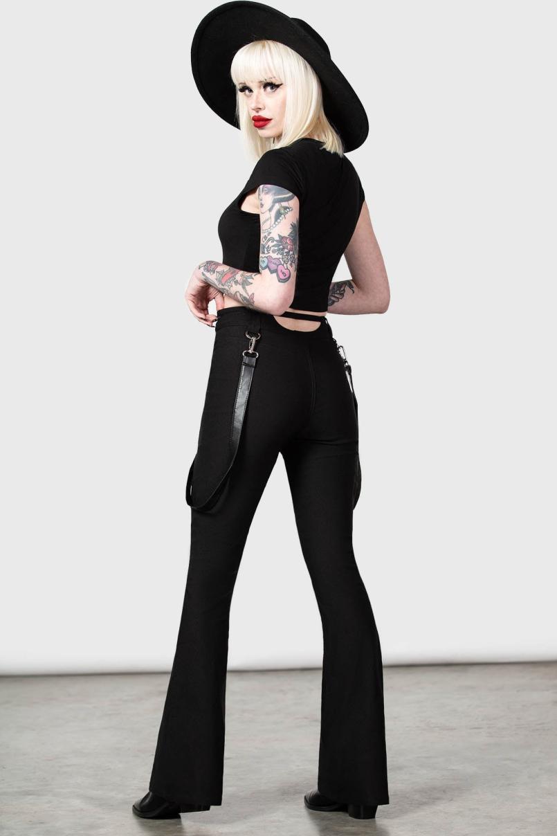 Women Trousers &amp; Jeans | Killstar Cutout Bondage Trousers