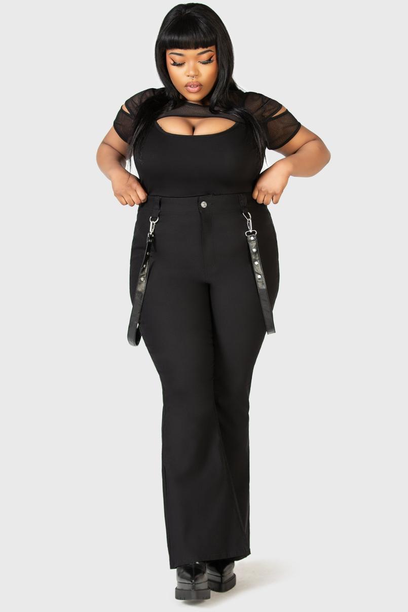 Women Trousers &amp; Jeans | Killstar Cutout Bondage Trousers