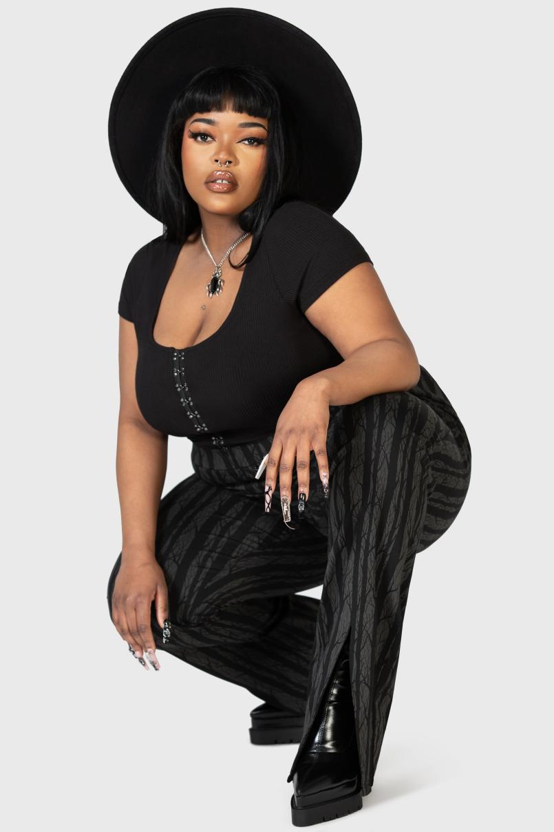 Women Trousers &amp; Jeans | Killstar Tricks On You Bootcut Trousers