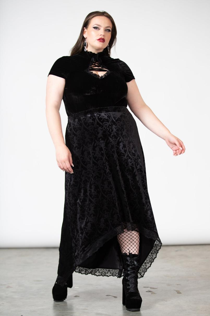 Women Velvet | Killstar Grailed Maxi Skirt [B]