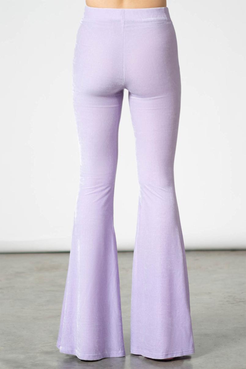 Women Velvet | Killstar Moondance Bell Bottoms [PASTEL LILAC]