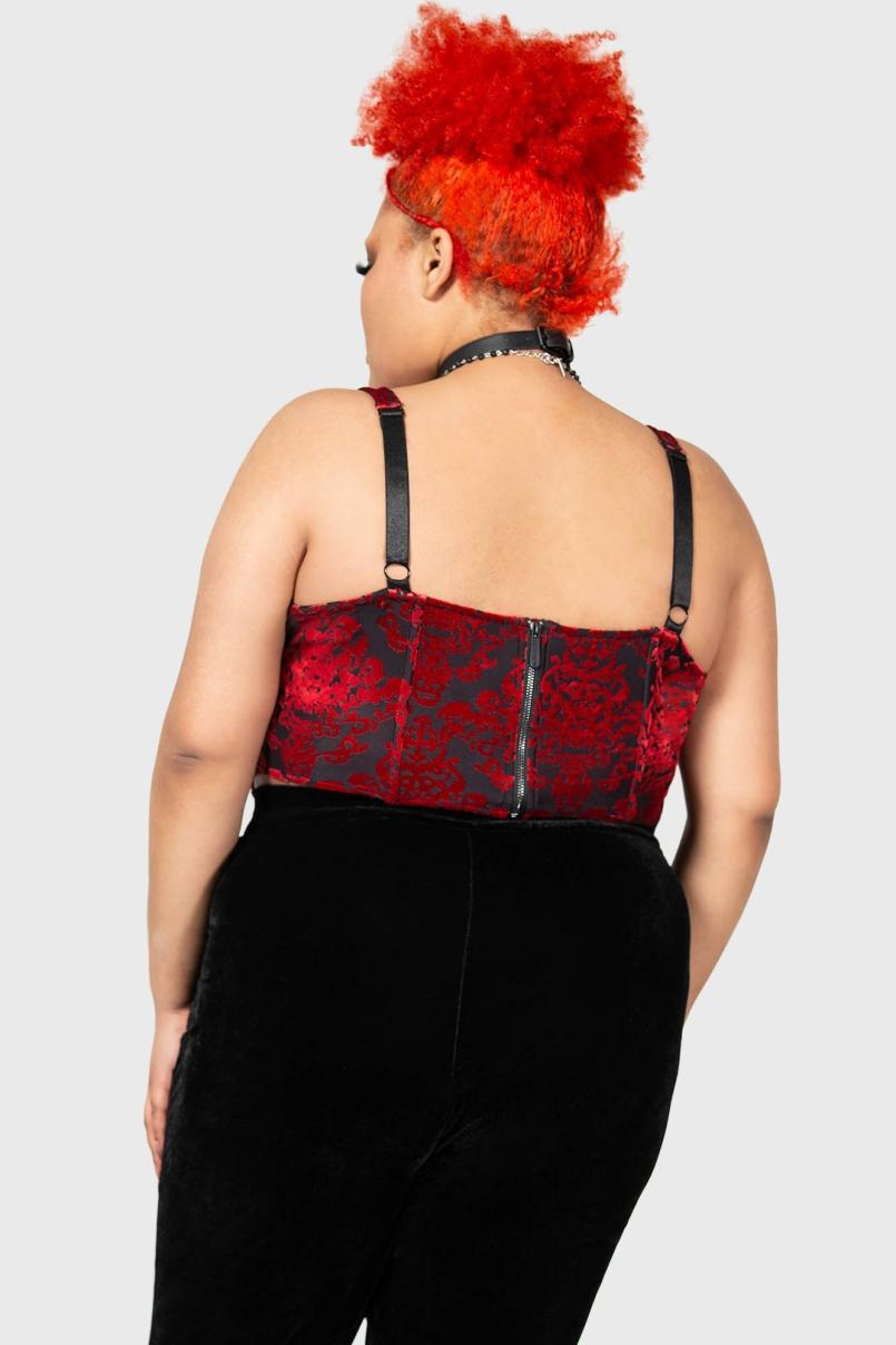 Women Velvet | Killstar Snarl Corset Top